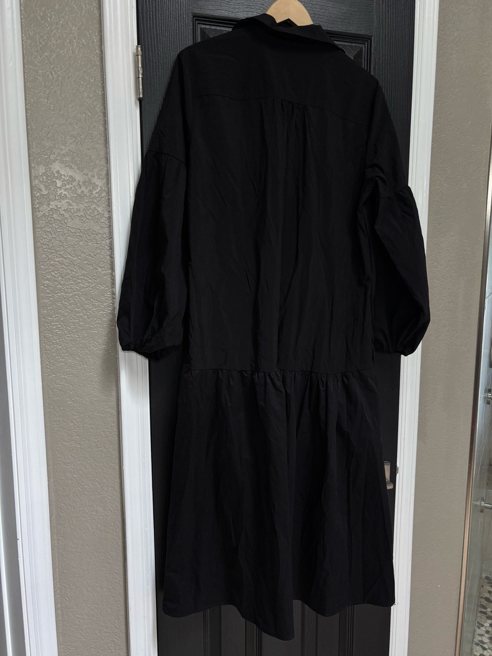Maeve Black Long Sleeve Button Shirt Dress - Picture 10 of 13